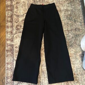 Spanx Perfect Fit Wide Leg Black Women's Trouser XS Reg